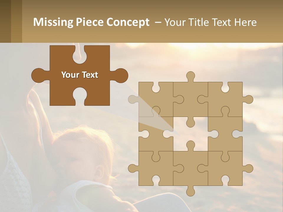 Lifestyle Coast Daughter PowerPoint Template