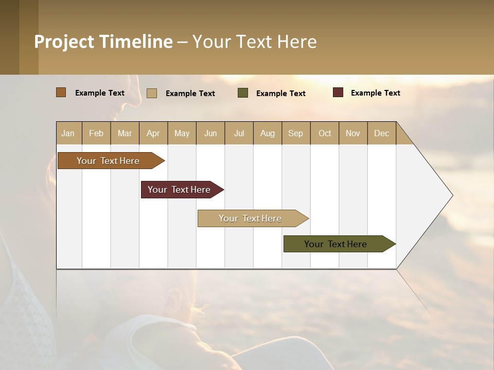 Lifestyle Coast Daughter PowerPoint Template