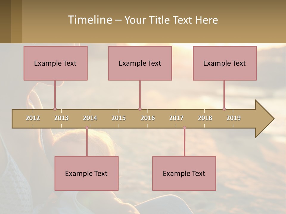 Lifestyle Coast Daughter PowerPoint Template