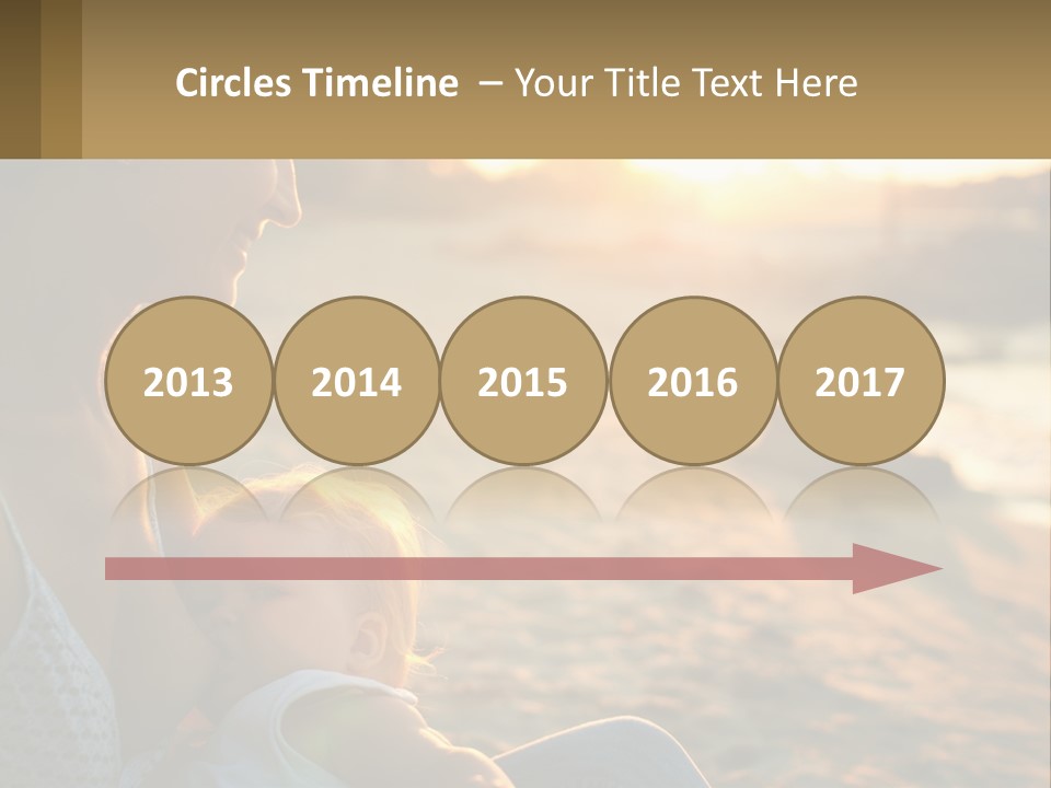 Lifestyle Coast Daughter PowerPoint Template