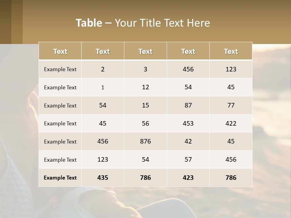 Lifestyle Coast Daughter PowerPoint Template