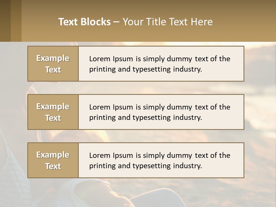 Lifestyle Coast Daughter PowerPoint Template