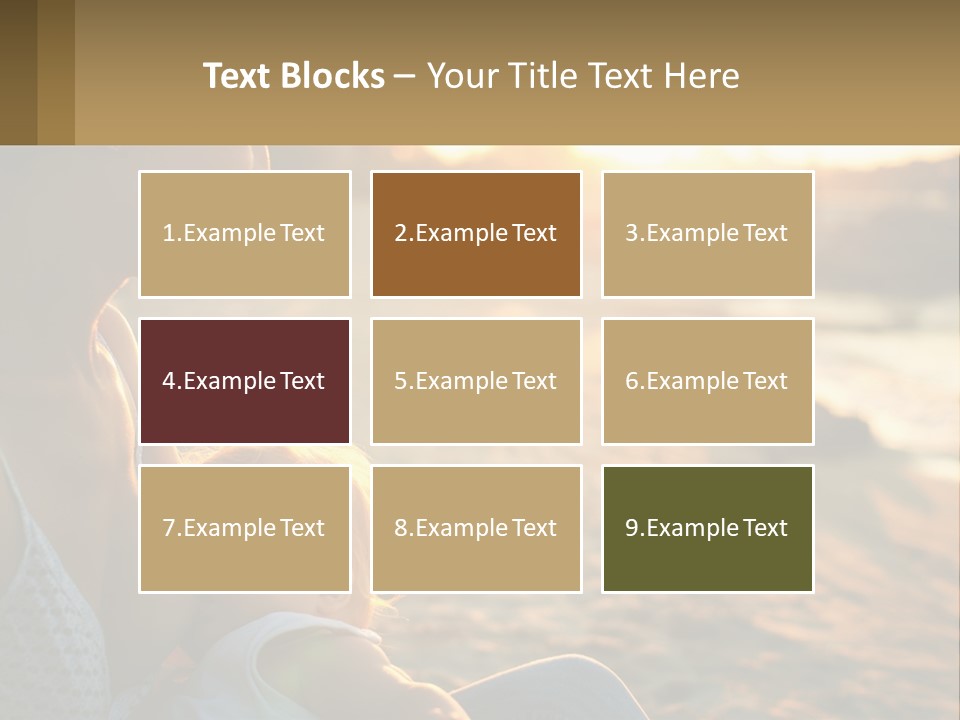 Lifestyle Coast Daughter PowerPoint Template