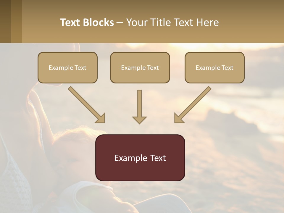 Lifestyle Coast Daughter PowerPoint Template
