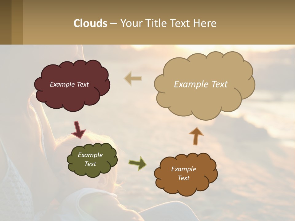 Lifestyle Coast Daughter PowerPoint Template