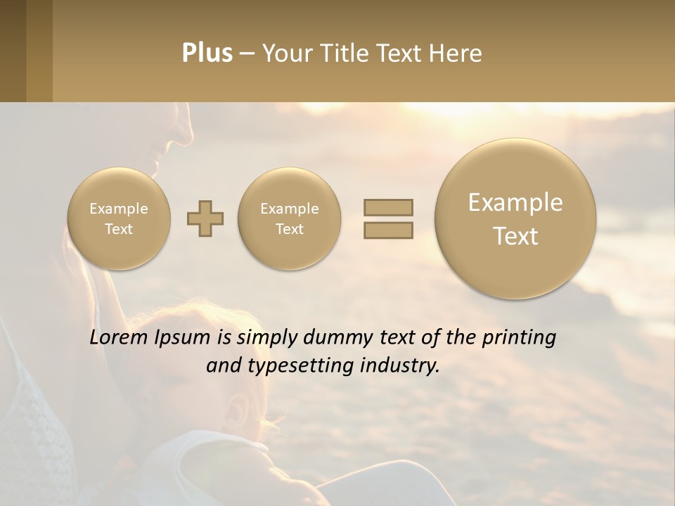 Lifestyle Coast Daughter PowerPoint Template