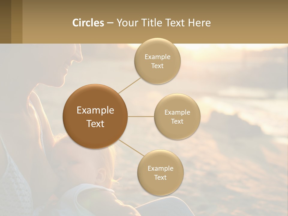 Lifestyle Coast Daughter PowerPoint Template