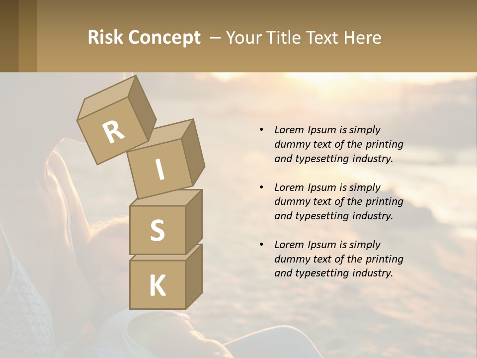 Lifestyle Coast Daughter PowerPoint Template