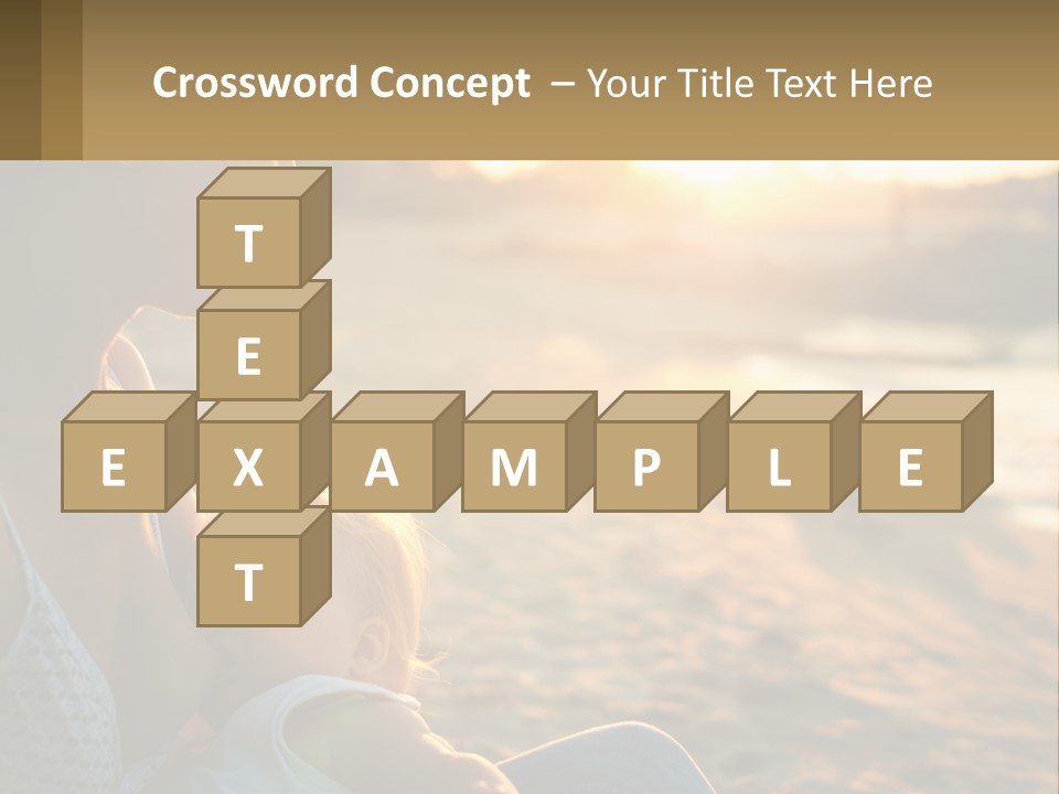 Lifestyle Coast Daughter PowerPoint Template