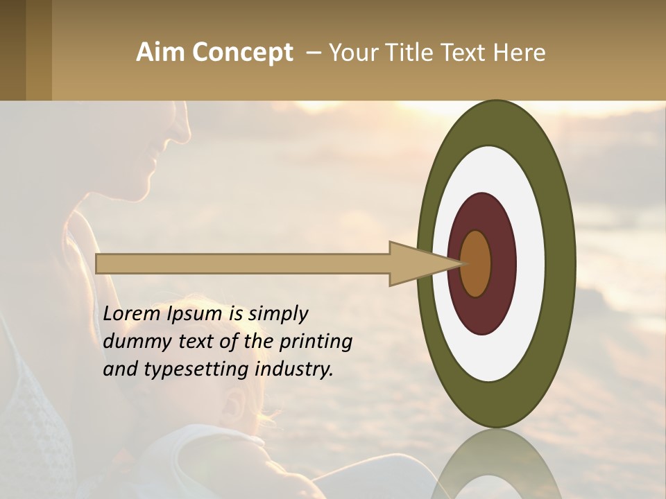 Lifestyle Coast Daughter PowerPoint Template