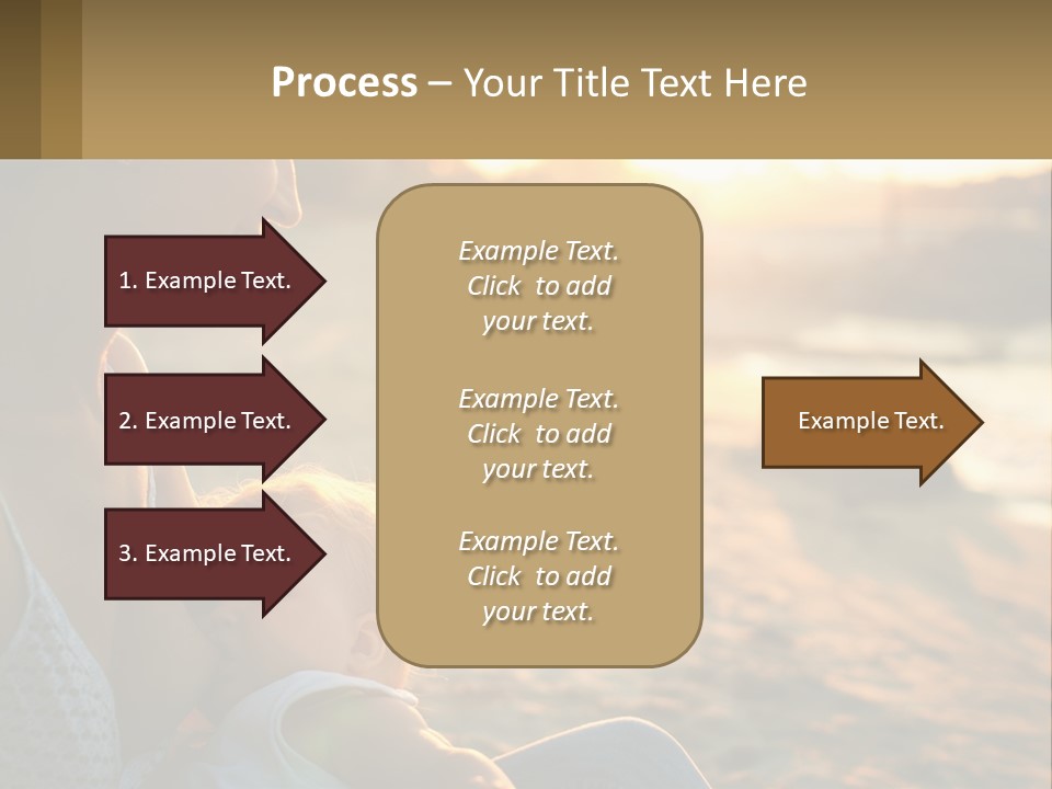 Lifestyle Coast Daughter PowerPoint Template