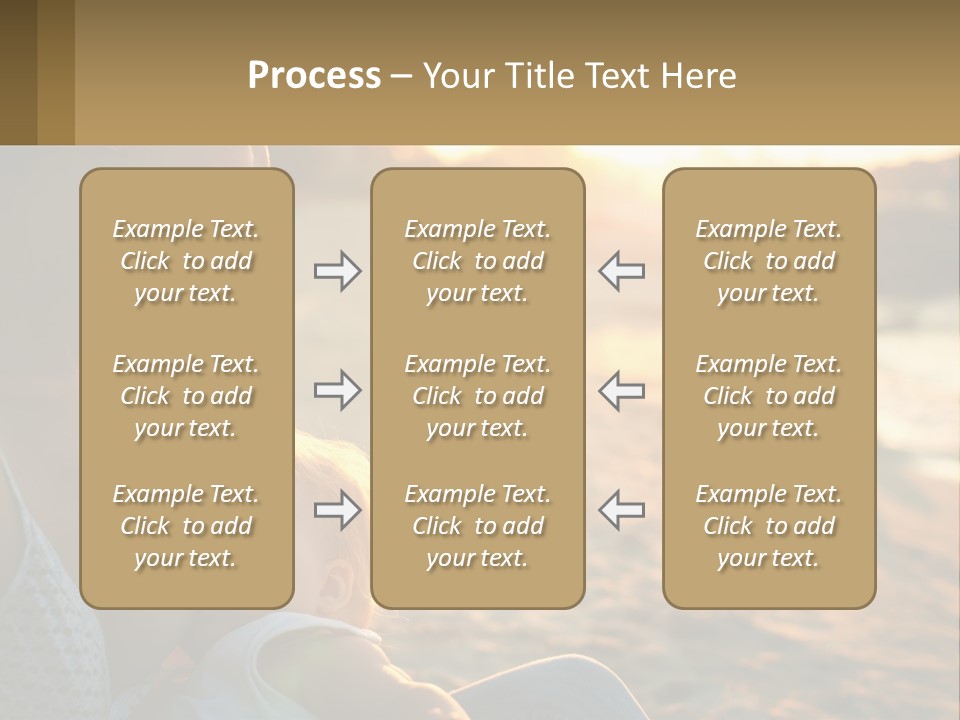 Lifestyle Coast Daughter PowerPoint Template