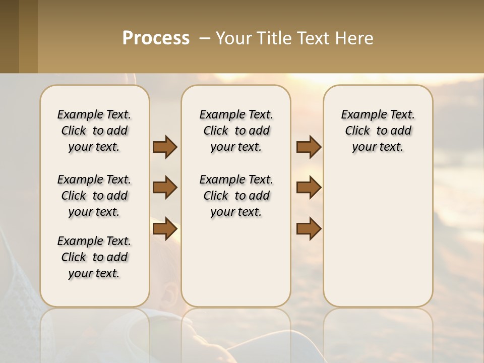 Lifestyle Coast Daughter PowerPoint Template