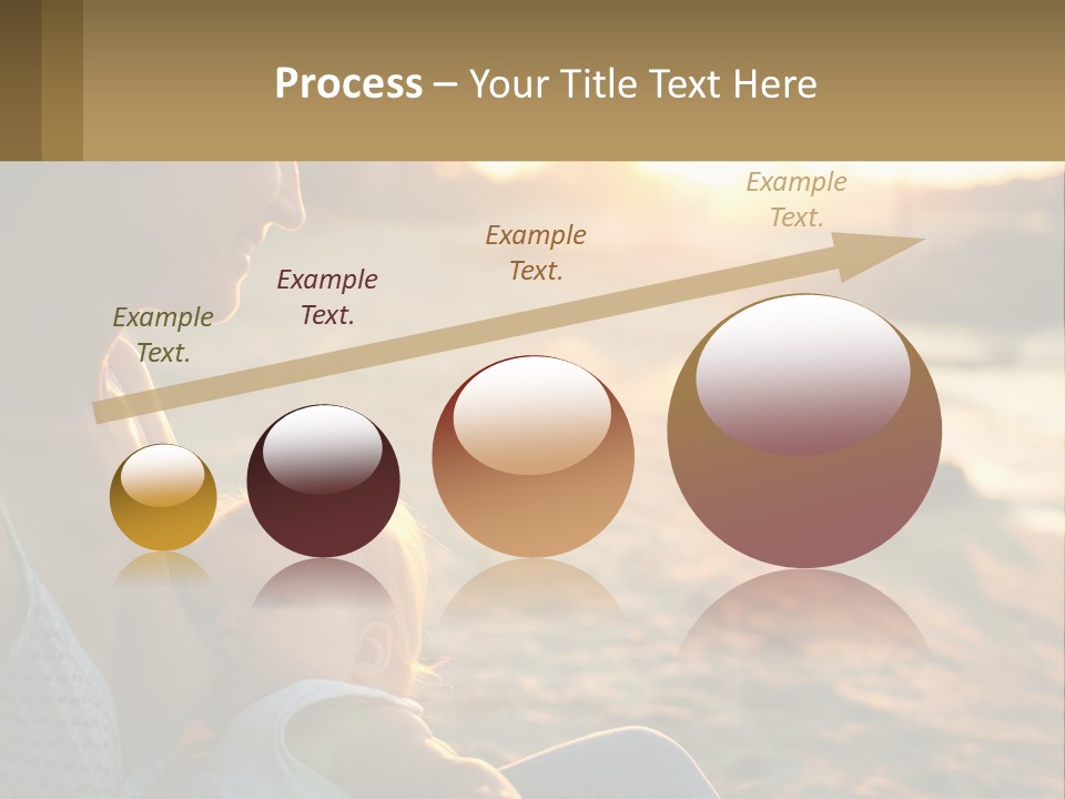 Lifestyle Coast Daughter PowerPoint Template