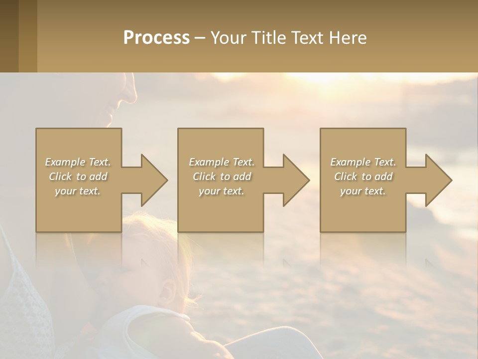 Lifestyle Coast Daughter PowerPoint Template