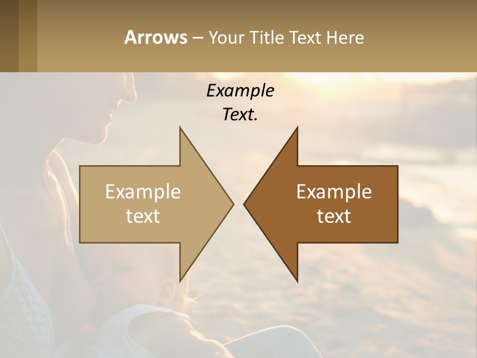 Lifestyle Coast Daughter PowerPoint Template