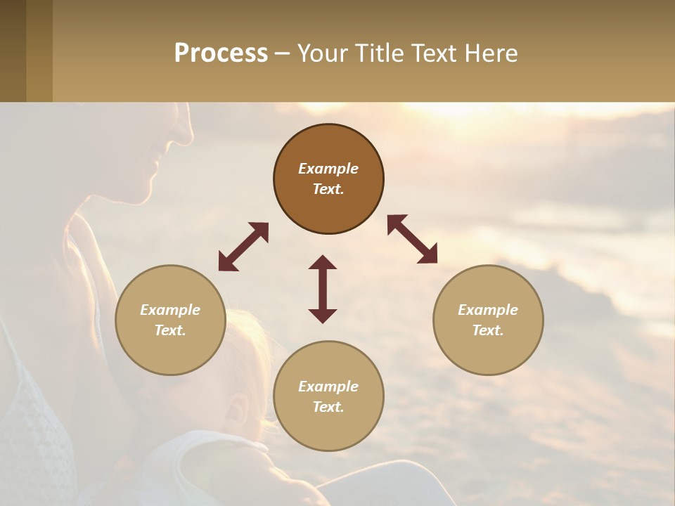 Lifestyle Coast Daughter PowerPoint Template