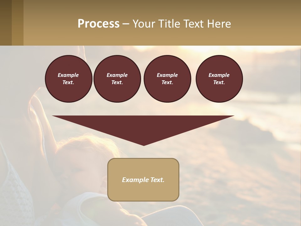 Lifestyle Coast Daughter PowerPoint Template