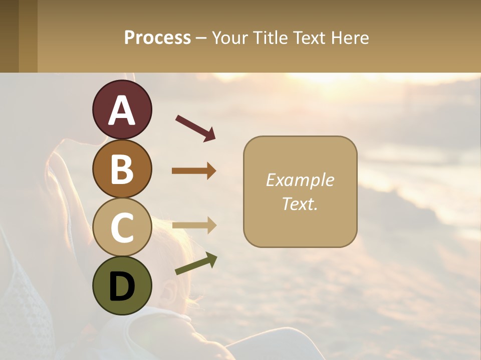 Lifestyle Coast Daughter PowerPoint Template