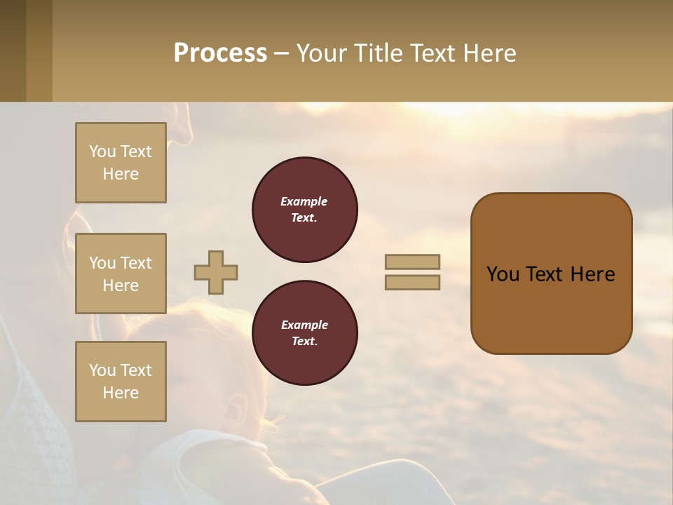 Lifestyle Coast Daughter PowerPoint Template