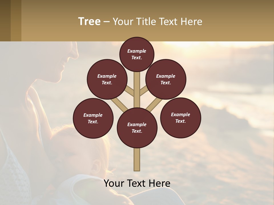 Lifestyle Coast Daughter PowerPoint Template