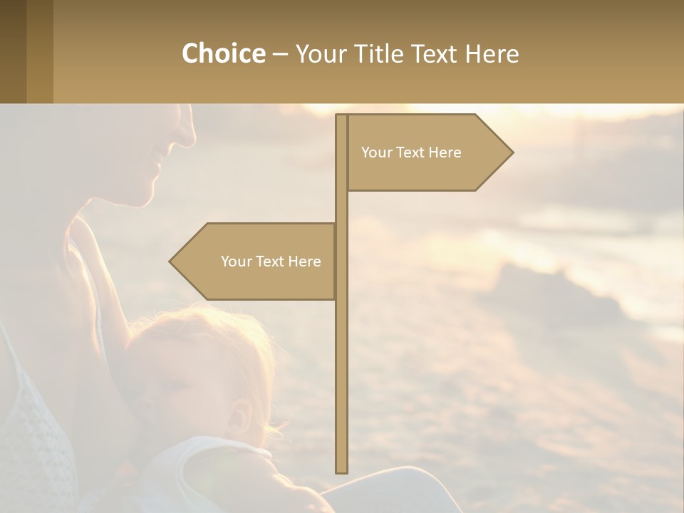 Lifestyle Coast Daughter PowerPoint Template