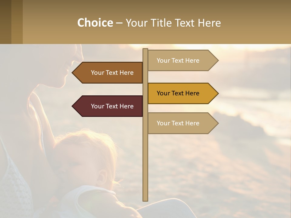 Lifestyle Coast Daughter PowerPoint Template