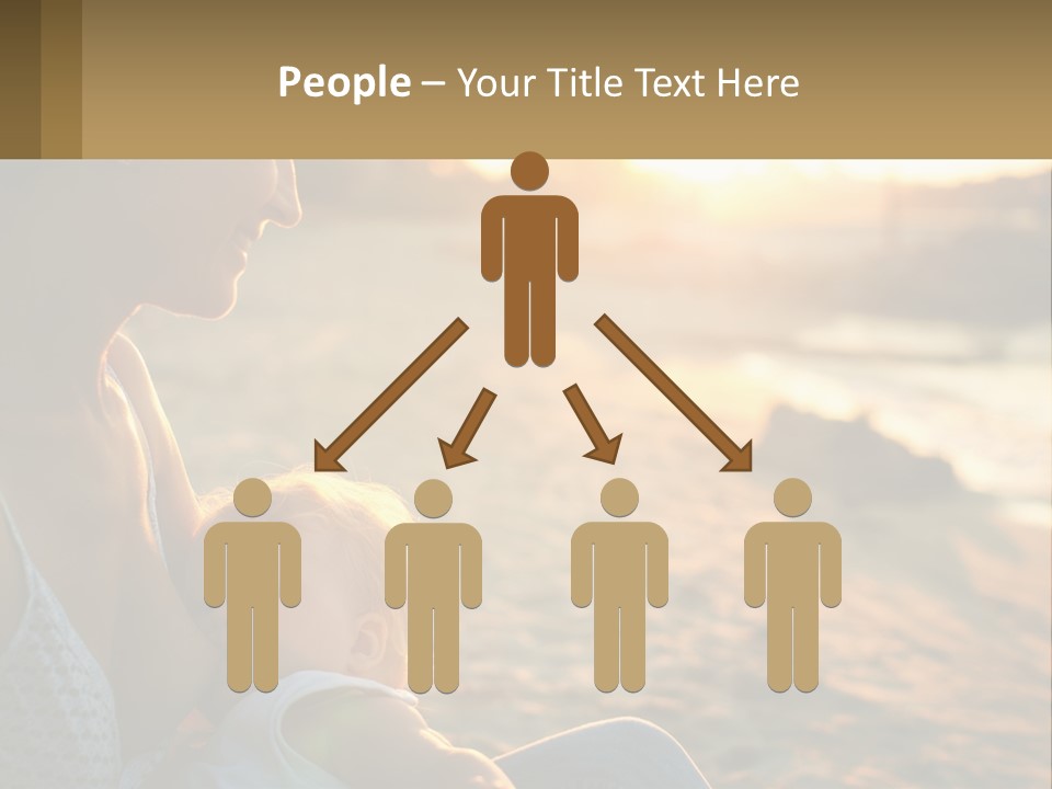 Lifestyle Coast Daughter PowerPoint Template