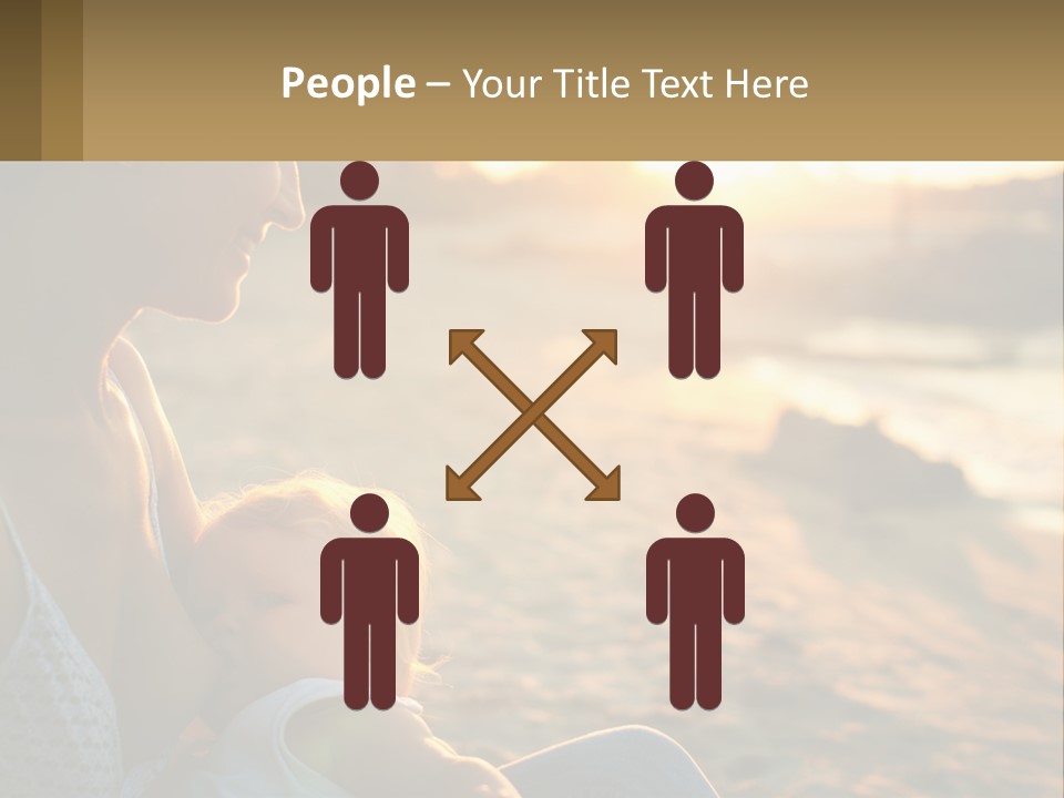 Lifestyle Coast Daughter PowerPoint Template