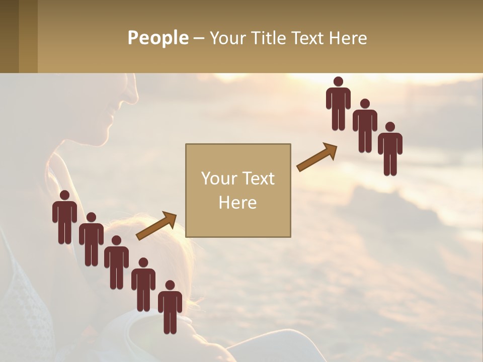 Lifestyle Coast Daughter PowerPoint Template