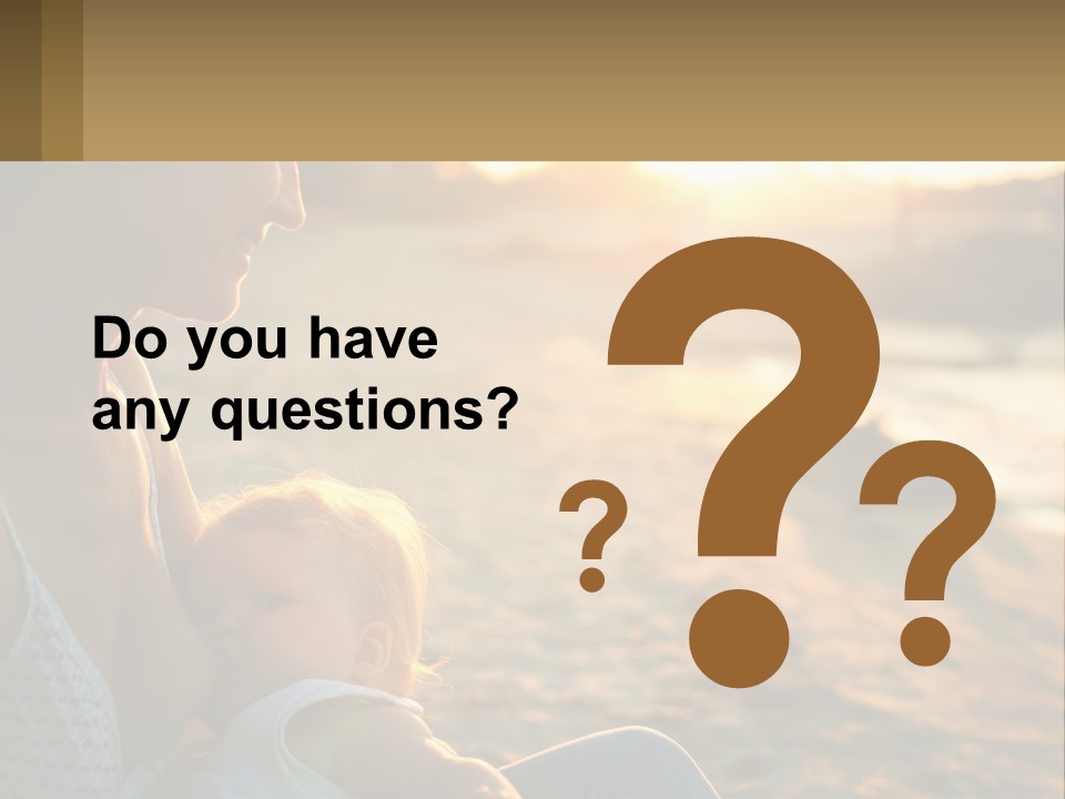 Lifestyle Coast Daughter PowerPoint Template