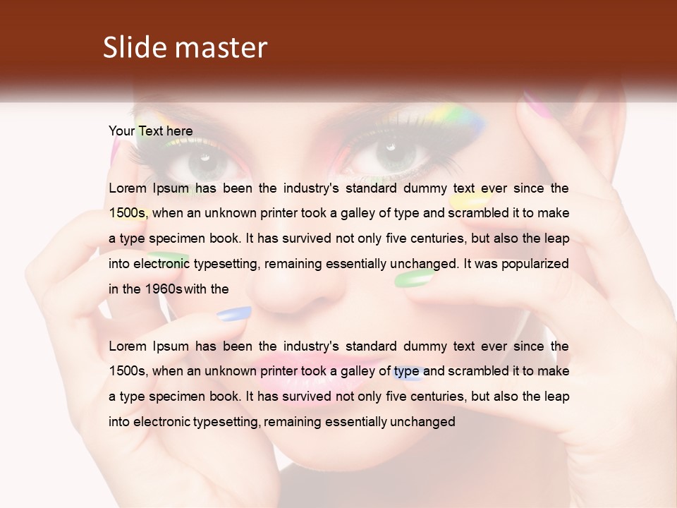 Beach Parent Daughter PowerPoint Template