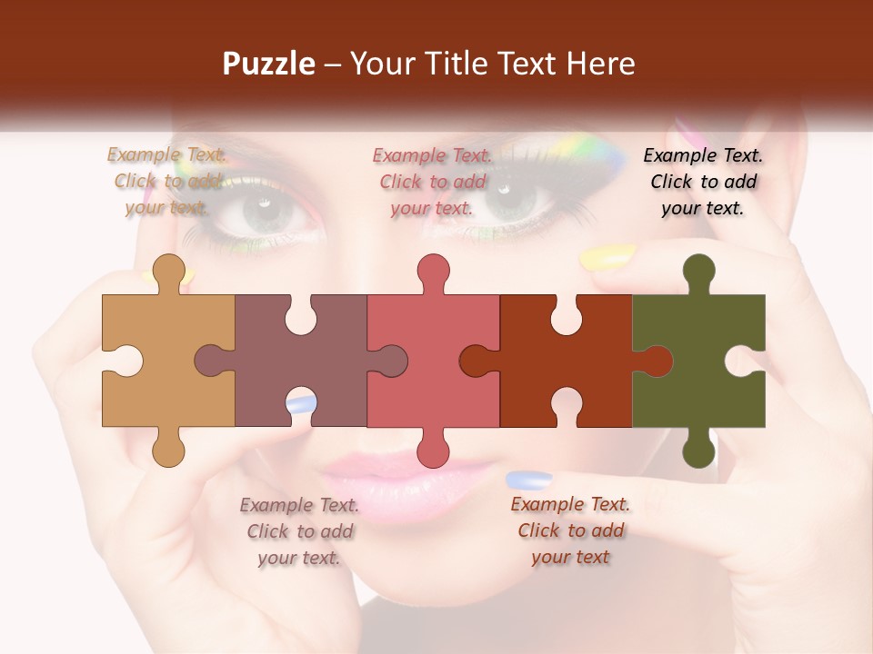 Beach Parent Daughter PowerPoint Template