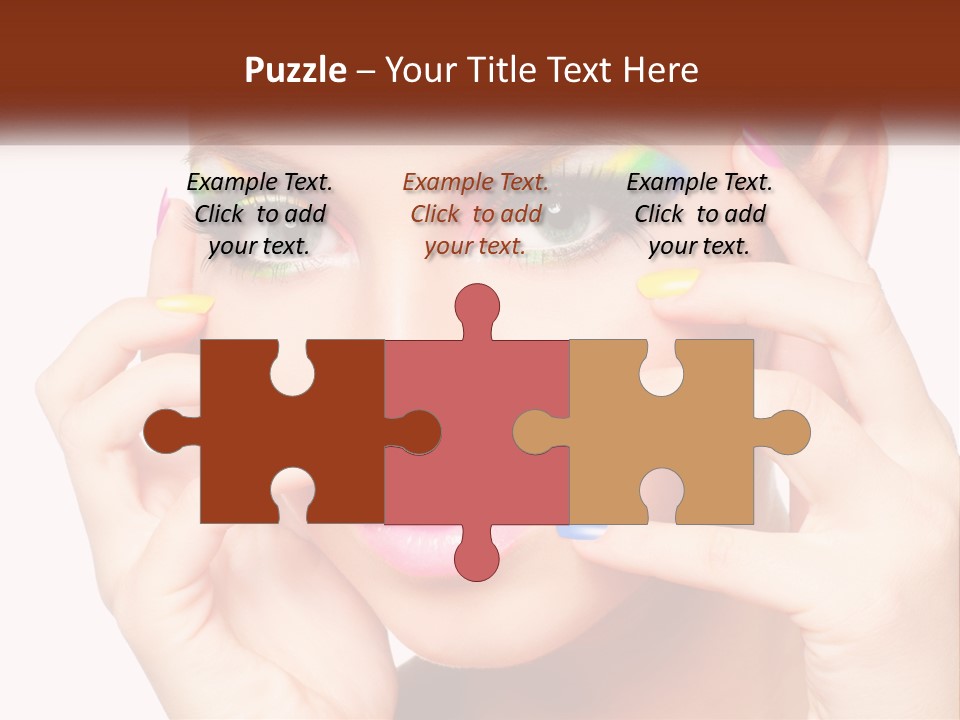 Beach Parent Daughter PowerPoint Template