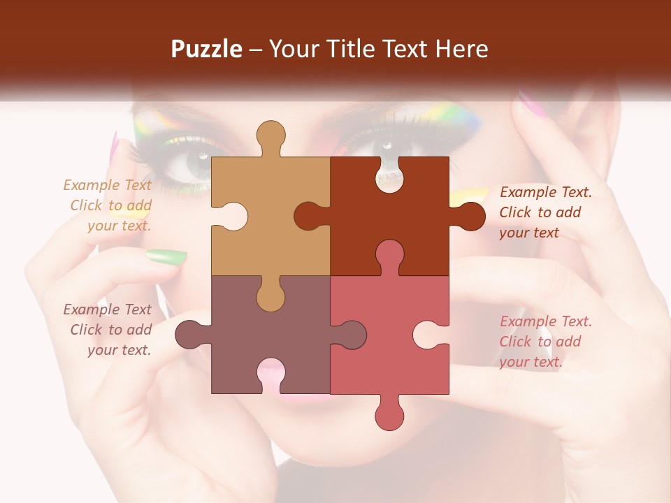 Beach Parent Daughter PowerPoint Template