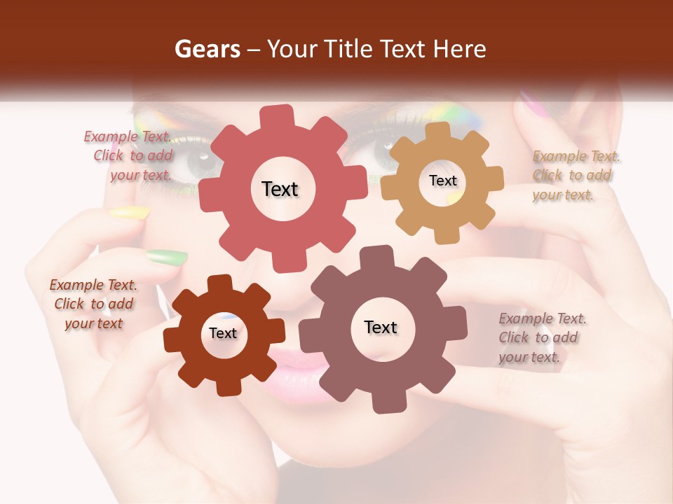 Beach Parent Daughter PowerPoint Template