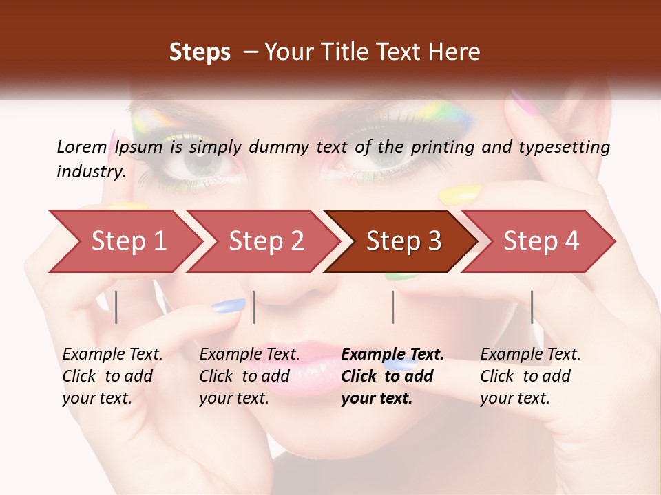 Beach Parent Daughter PowerPoint Template