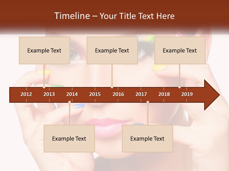 Beach Parent Daughter PowerPoint Template