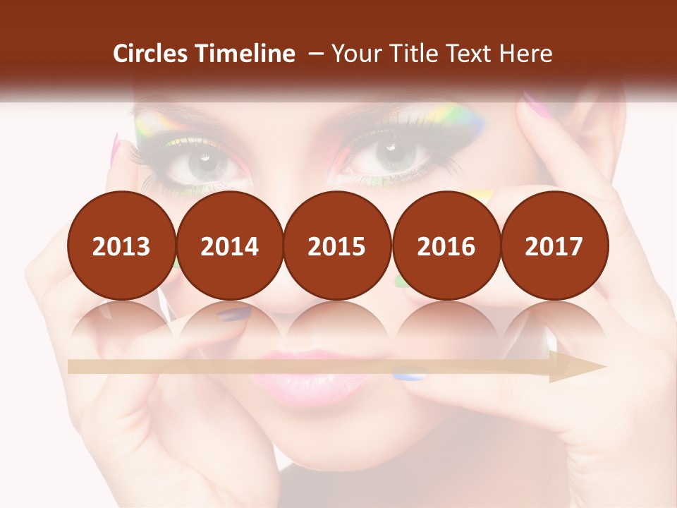 Beach Parent Daughter PowerPoint Template