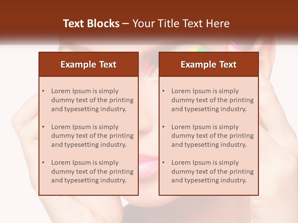 Beach Parent Daughter PowerPoint Template