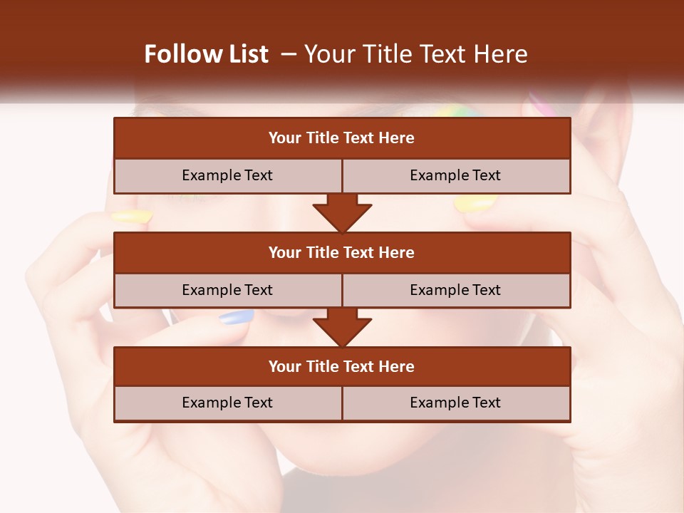 Beach Parent Daughter PowerPoint Template