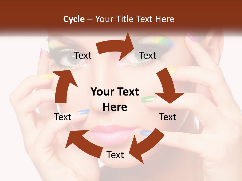 Beach Parent Daughter PowerPoint Template