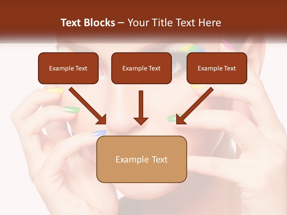 Beach Parent Daughter PowerPoint Template