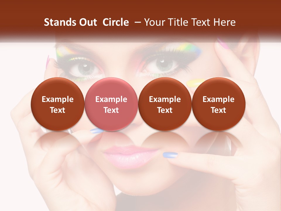 Beach Parent Daughter PowerPoint Template