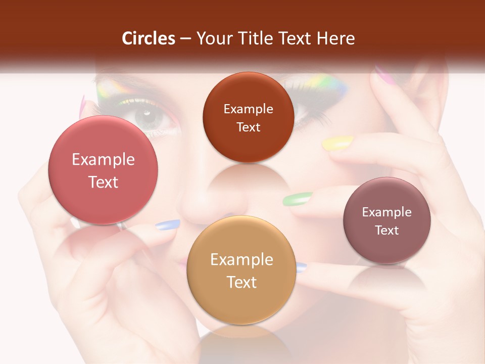 Beach Parent Daughter PowerPoint Template