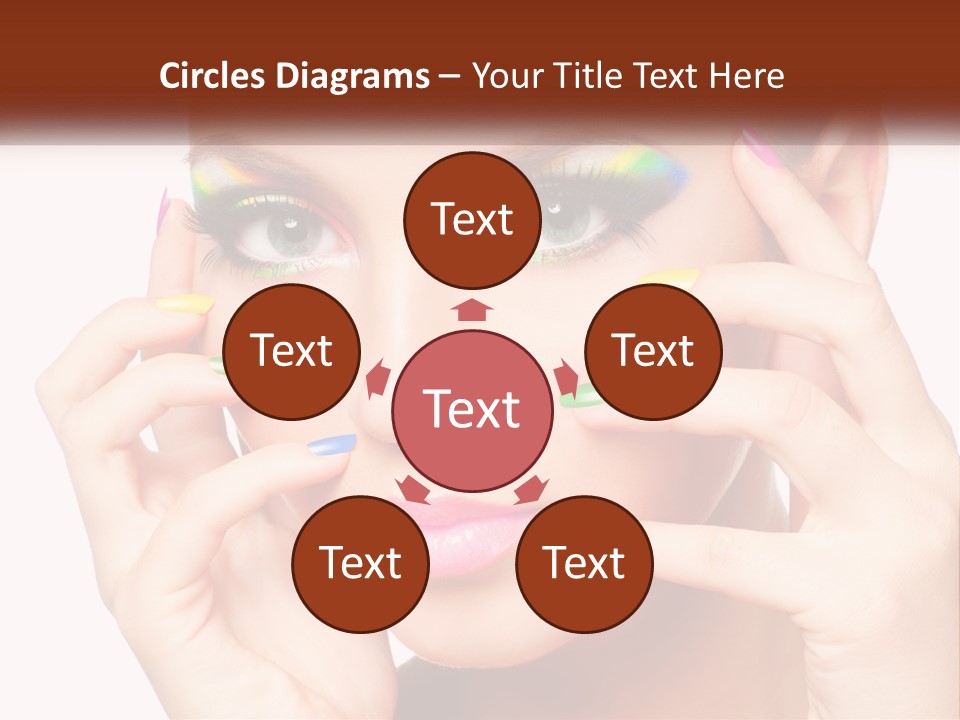 Beach Parent Daughter PowerPoint Template