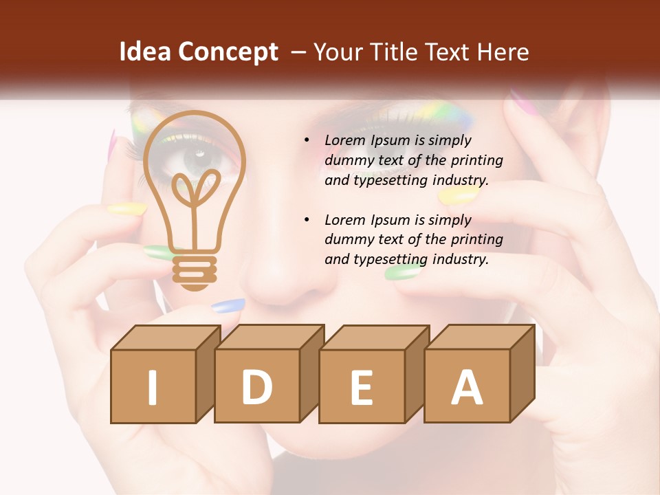 Beach Parent Daughter PowerPoint Template