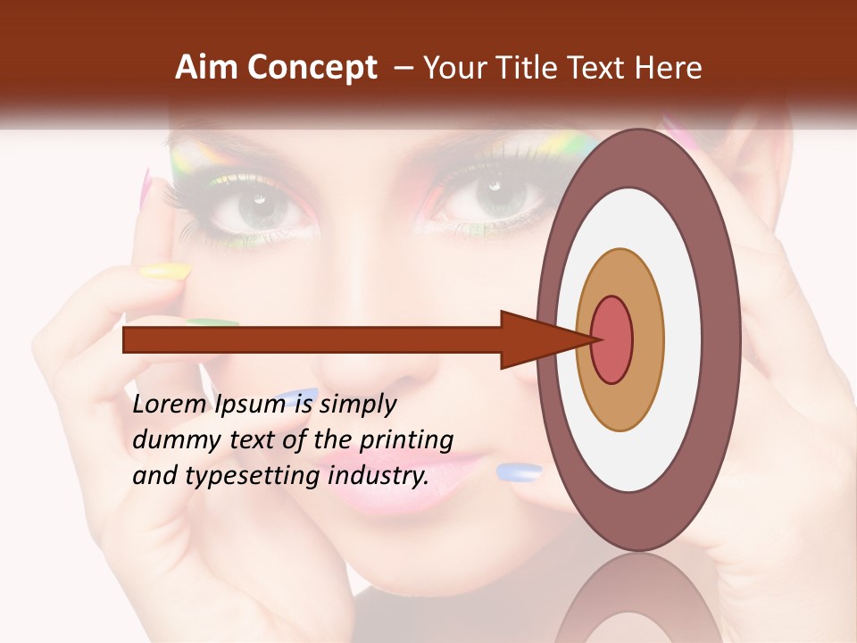 Beach Parent Daughter PowerPoint Template