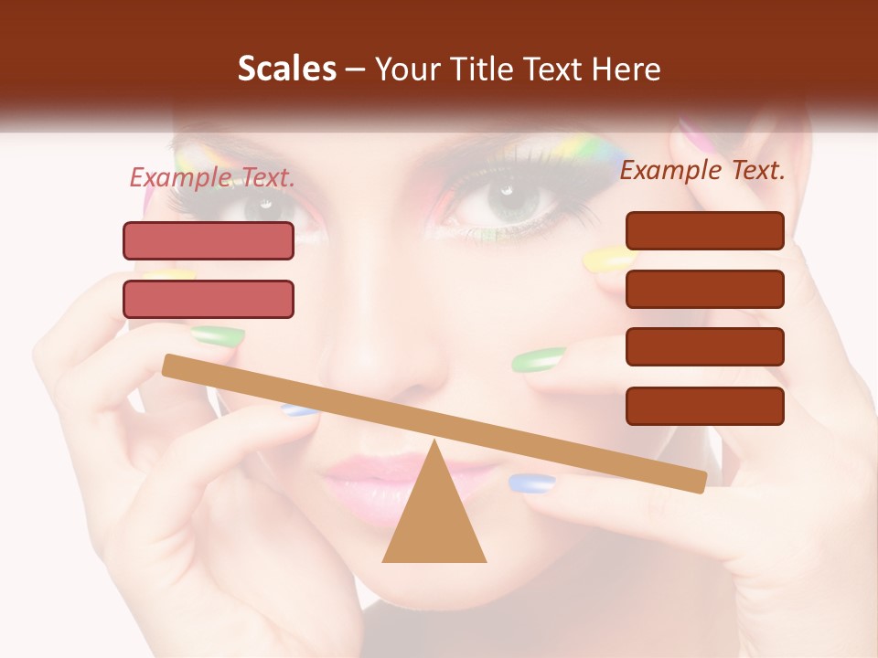 Beach Parent Daughter PowerPoint Template