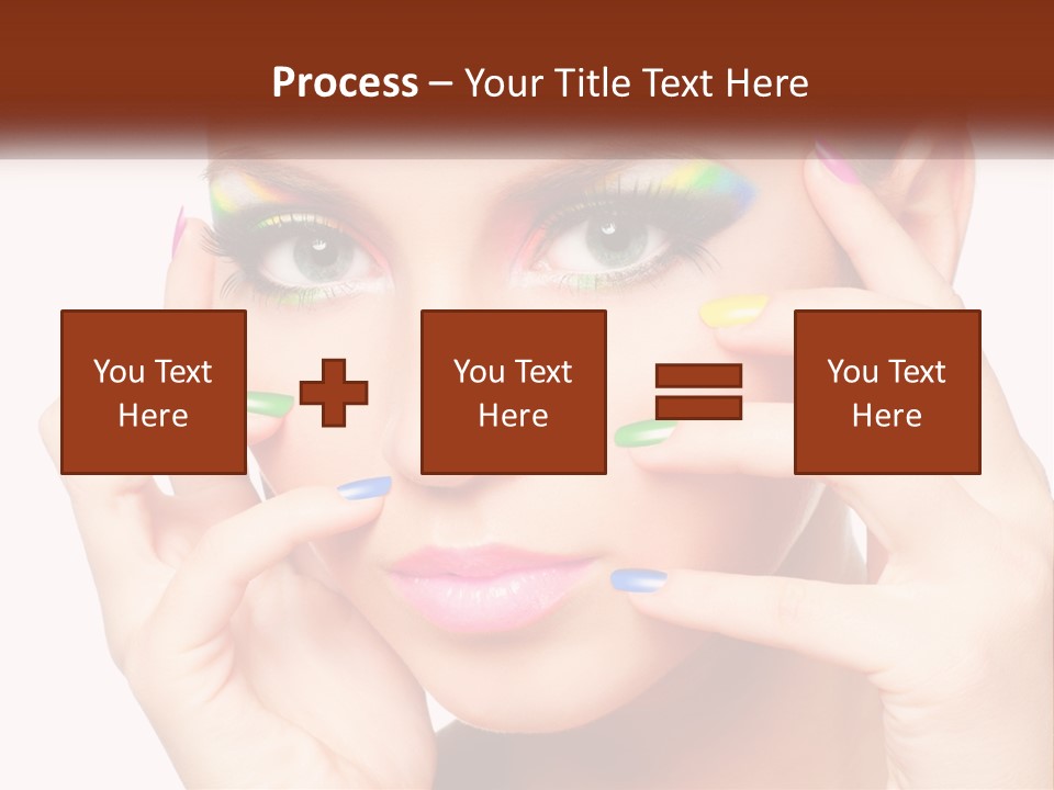 Beach Parent Daughter PowerPoint Template